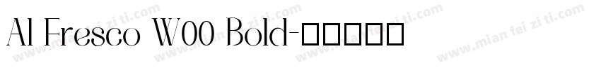 Al Fresco W00 Bold字体转换